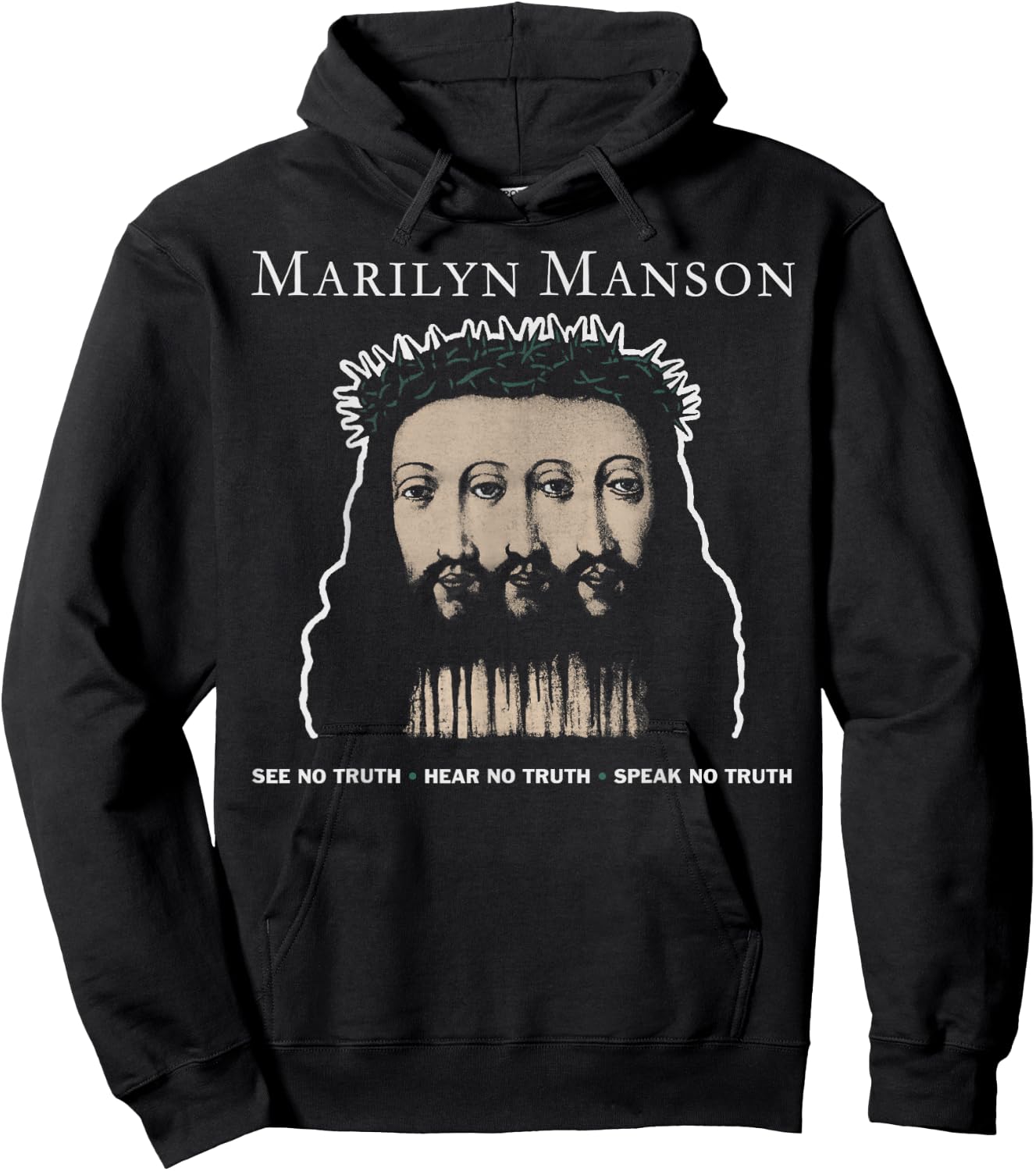 Marilyn Manson – Tripple Jesus Hoodie - Hoodie | Black