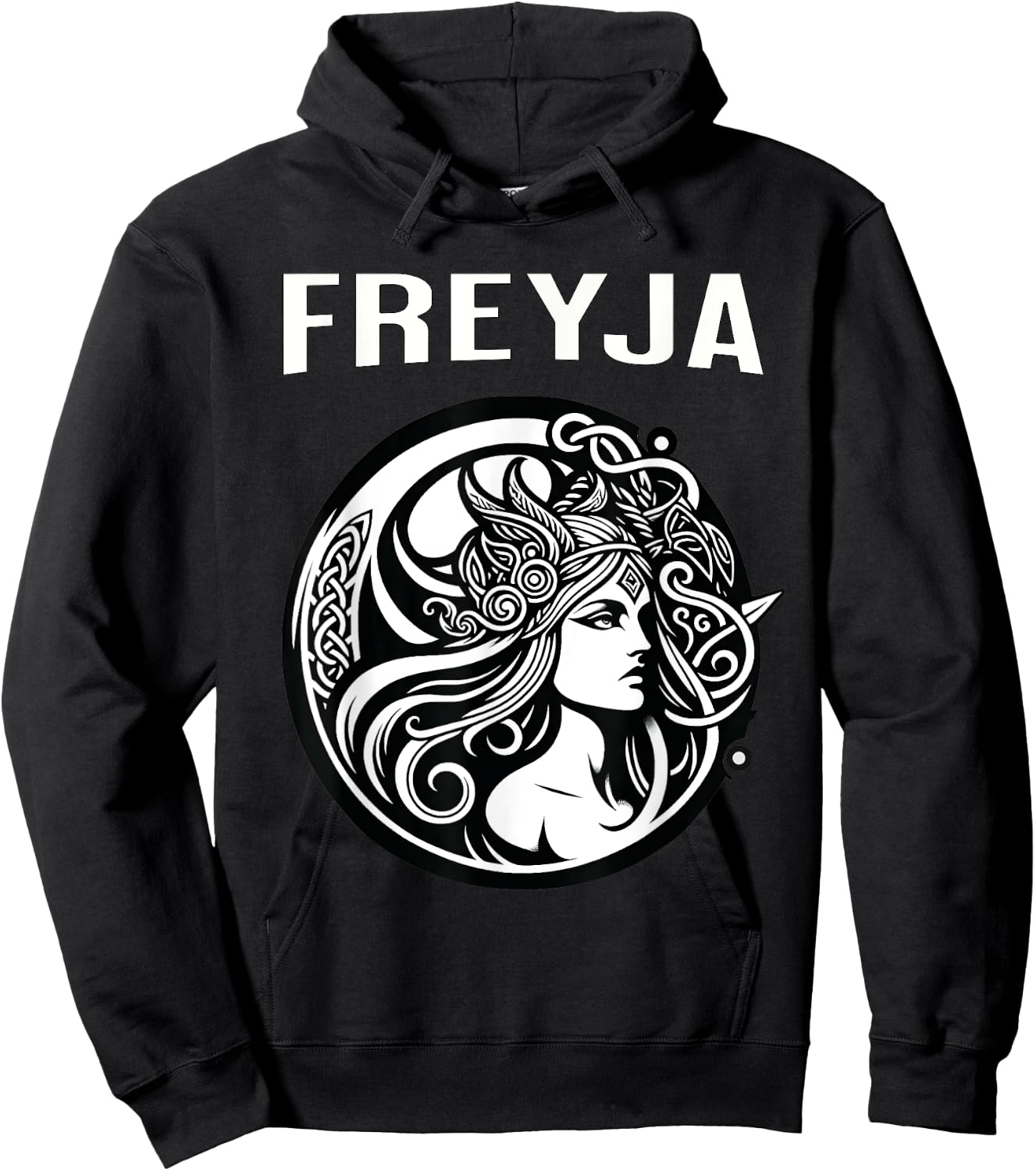Freyja Viking Goddess Hoodie - Hoodie | Black