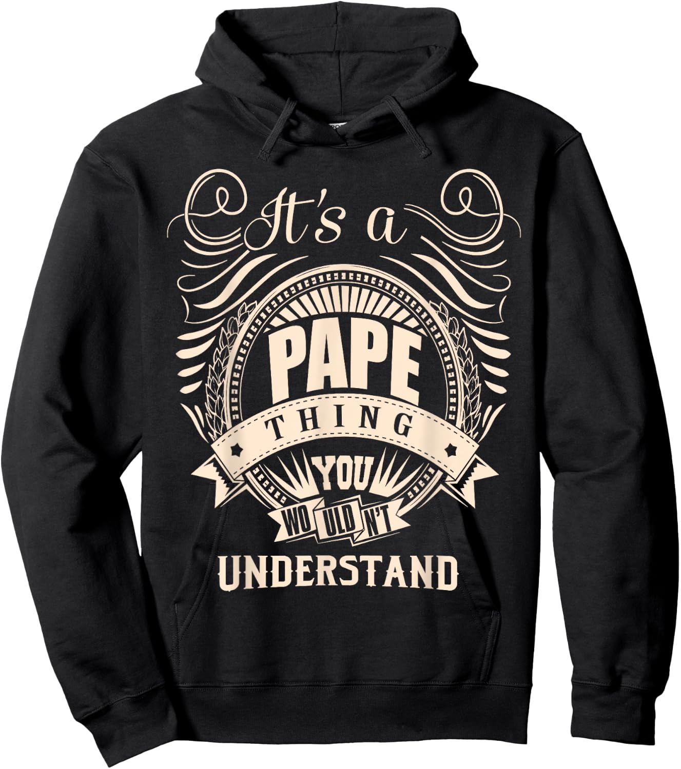 It's a PAPE thing you wouldn't understand Gifts Hoodie - Hoodie | Black