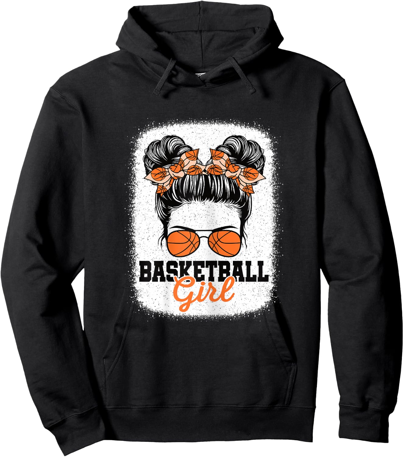 Basketball Girl Cute Basketball Player Women Girls Hoodie - Hoodie | Black