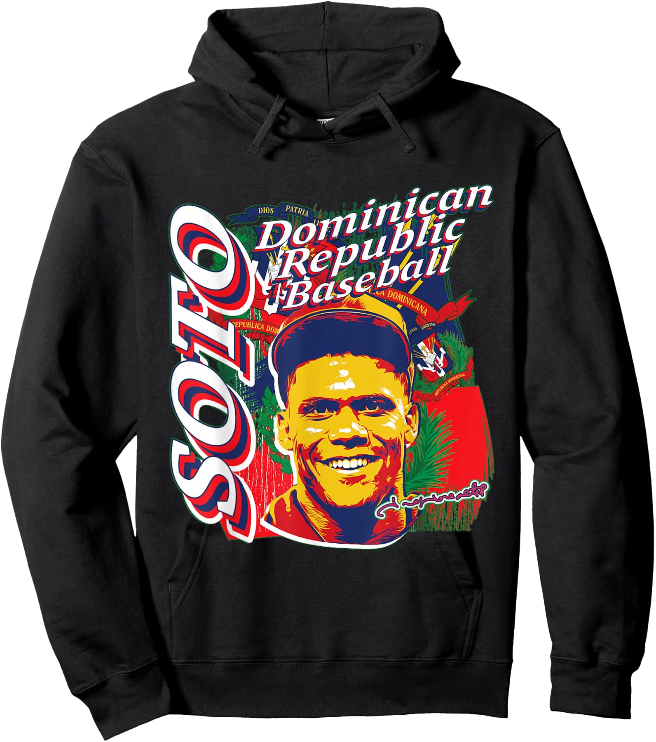 Juan Soto International Baseball Dominican Republic MLBPA Hoodie - Hoodie | Black