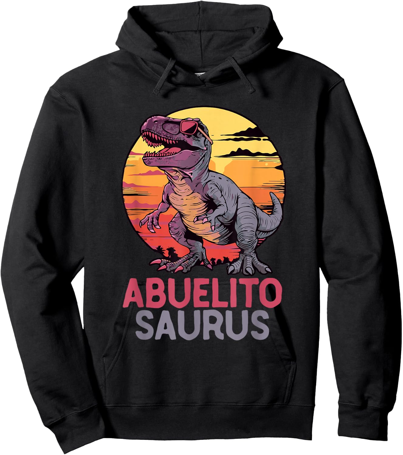 AbuelitoSaurus Dino Dinosaur Abuelito-Saurus T-Rex Trex Hoodie - Hoodie | Black