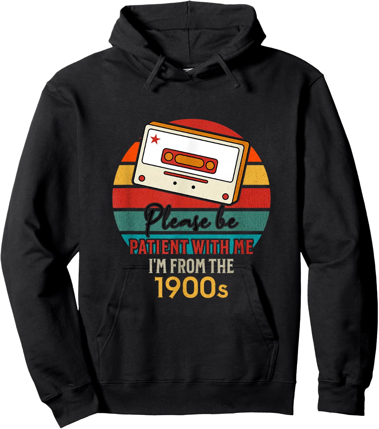 Please be patient with me im from the 1900s Hoodie - Hoodie | Black