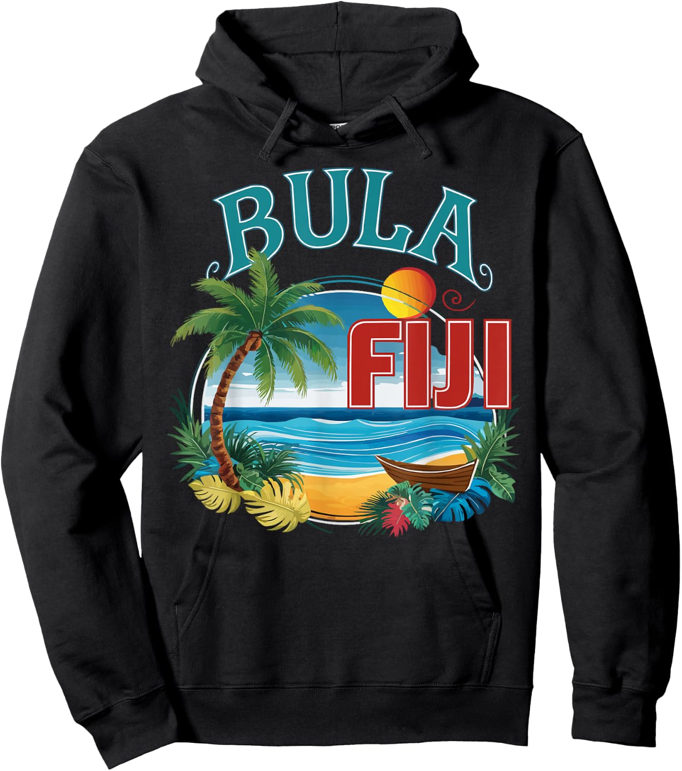 Republic Of Fiji Pride Country Travel Vacation Fidschi Hoodie - Hoodie | Black