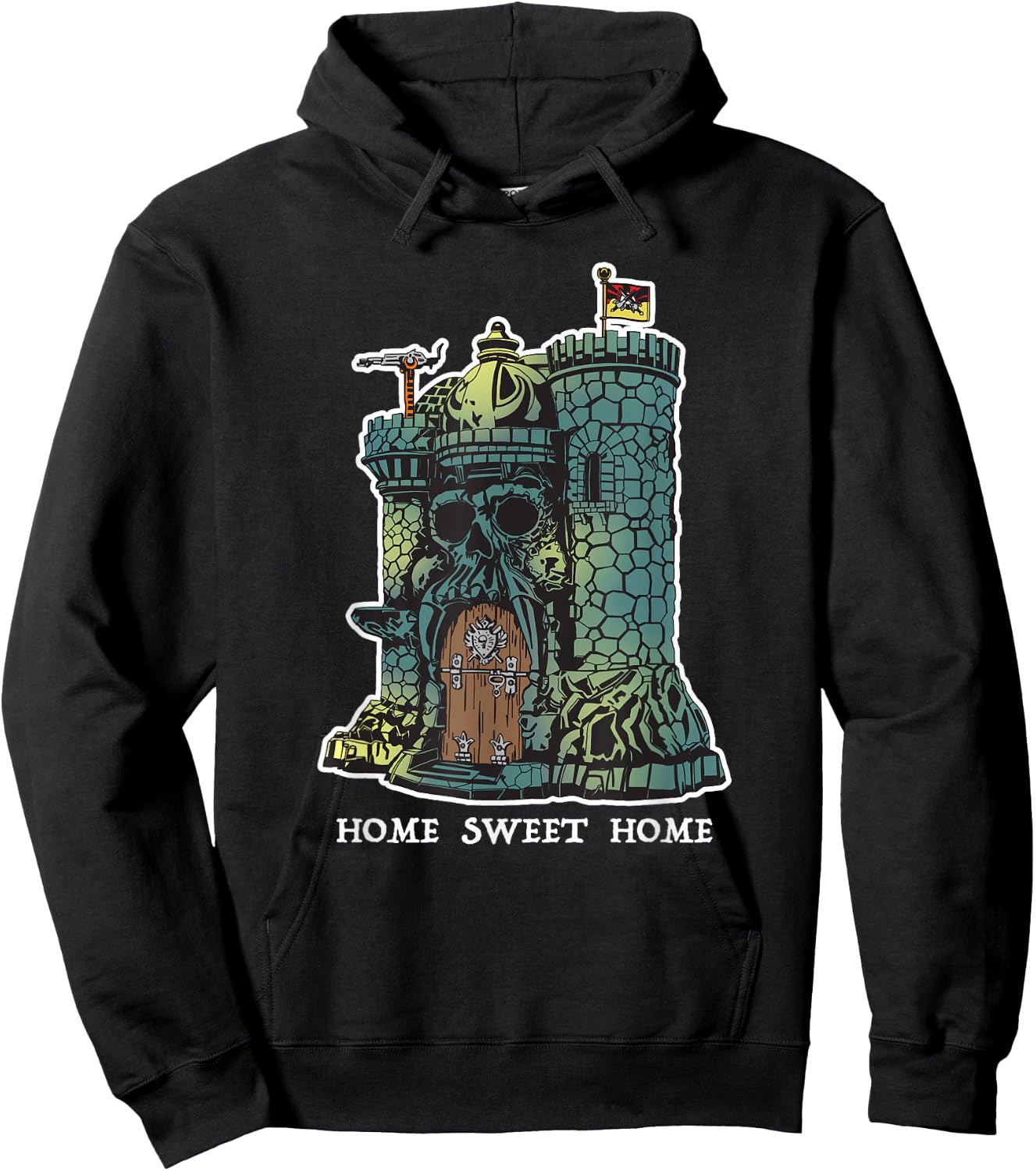Home Sweet Home He Man Castle Toy 1980 Hoodie - Hoodie | Black