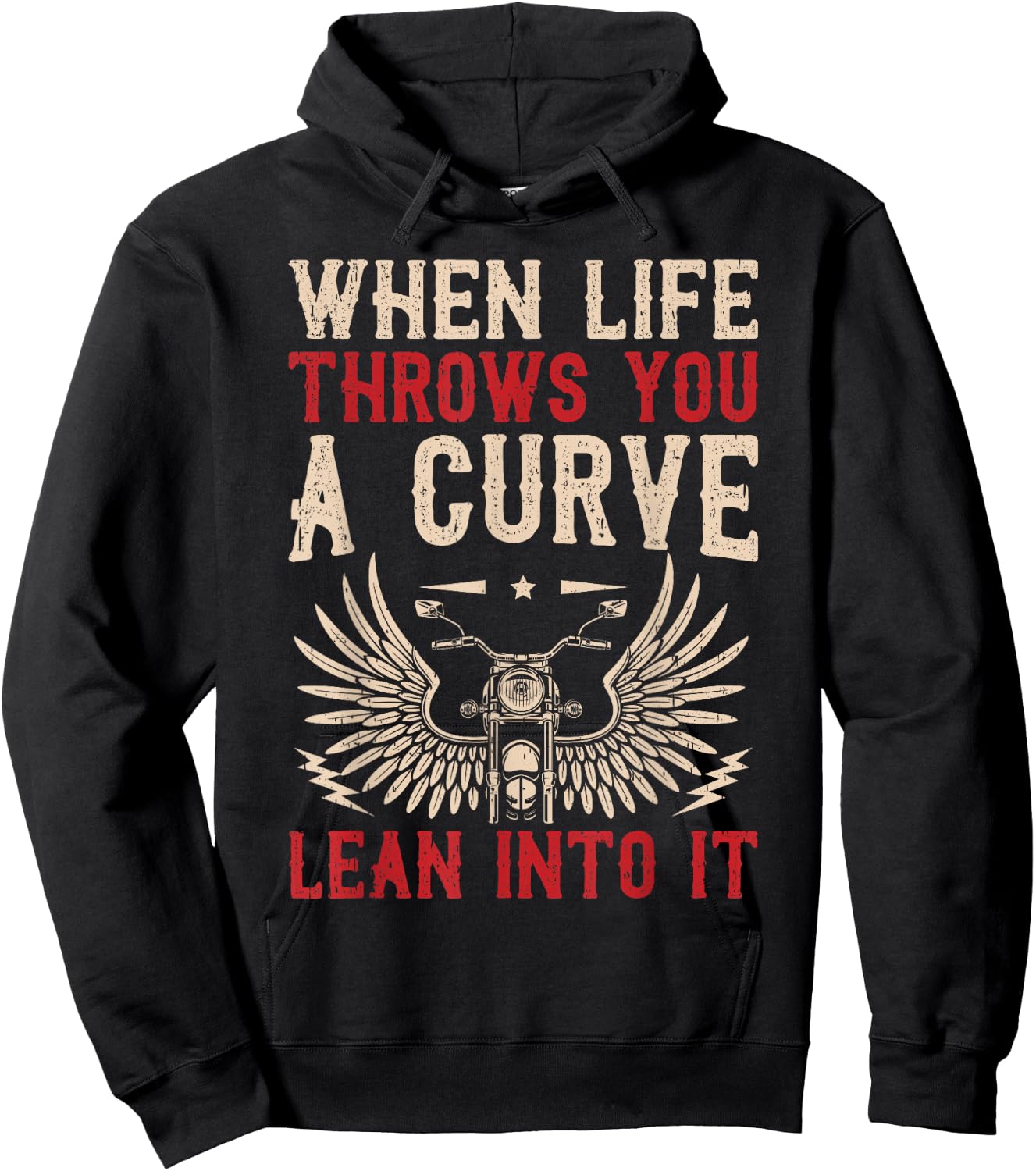 Funny Biker Art Women Motorcycle Motorbike Rider Hoodie - Hoodie | Black
