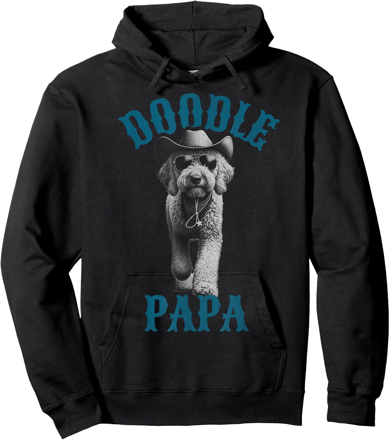 Doodle Papa - Labradoodle Goldendoodle Dad Hoodie - Hoodie | Black