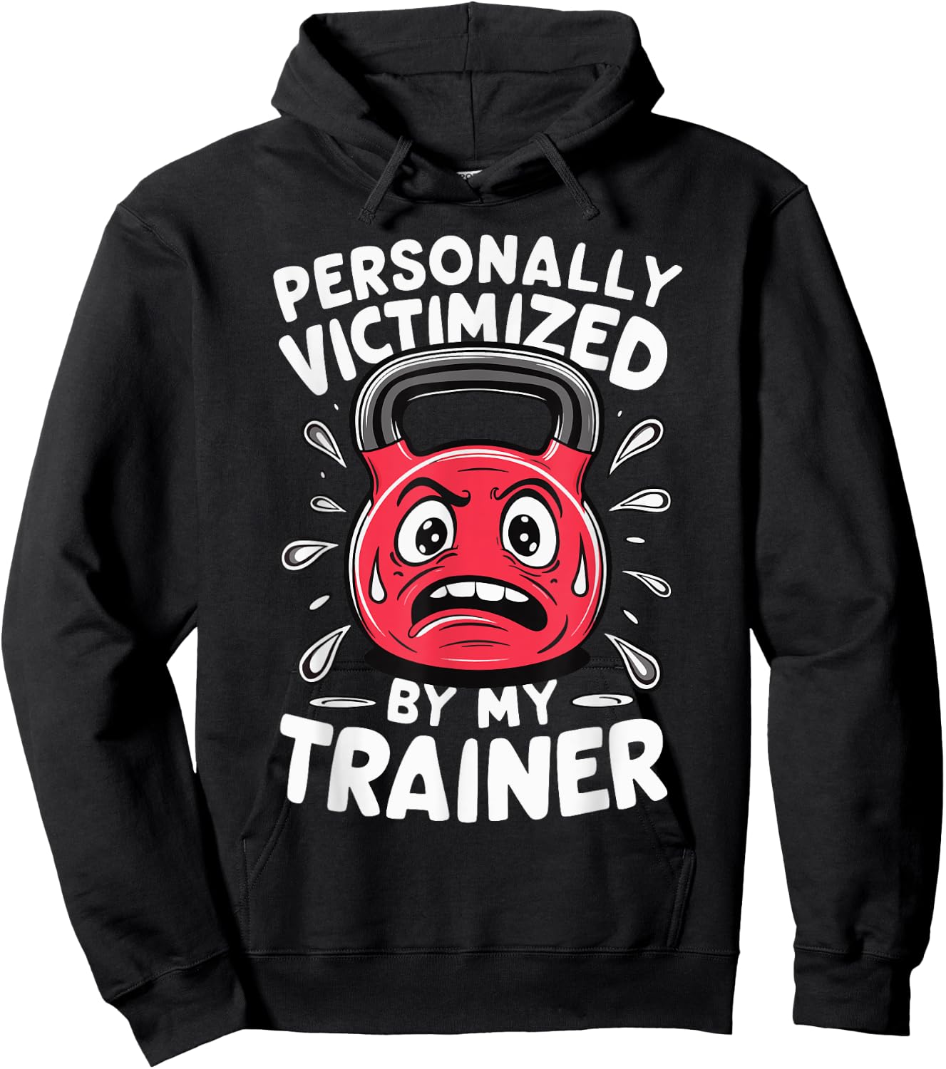 Personal Trainer Gym Fitness Workout Exercise Personally Victimized By My Trainer -Adults Black Short Sleeve Hoodie - Hoodie | Black