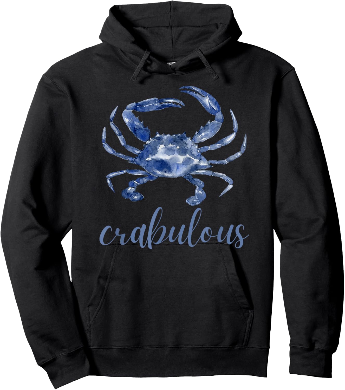 Crab Crabulous Fisherman Coastal Sea Life Top Hoodie - Hoodie | Black