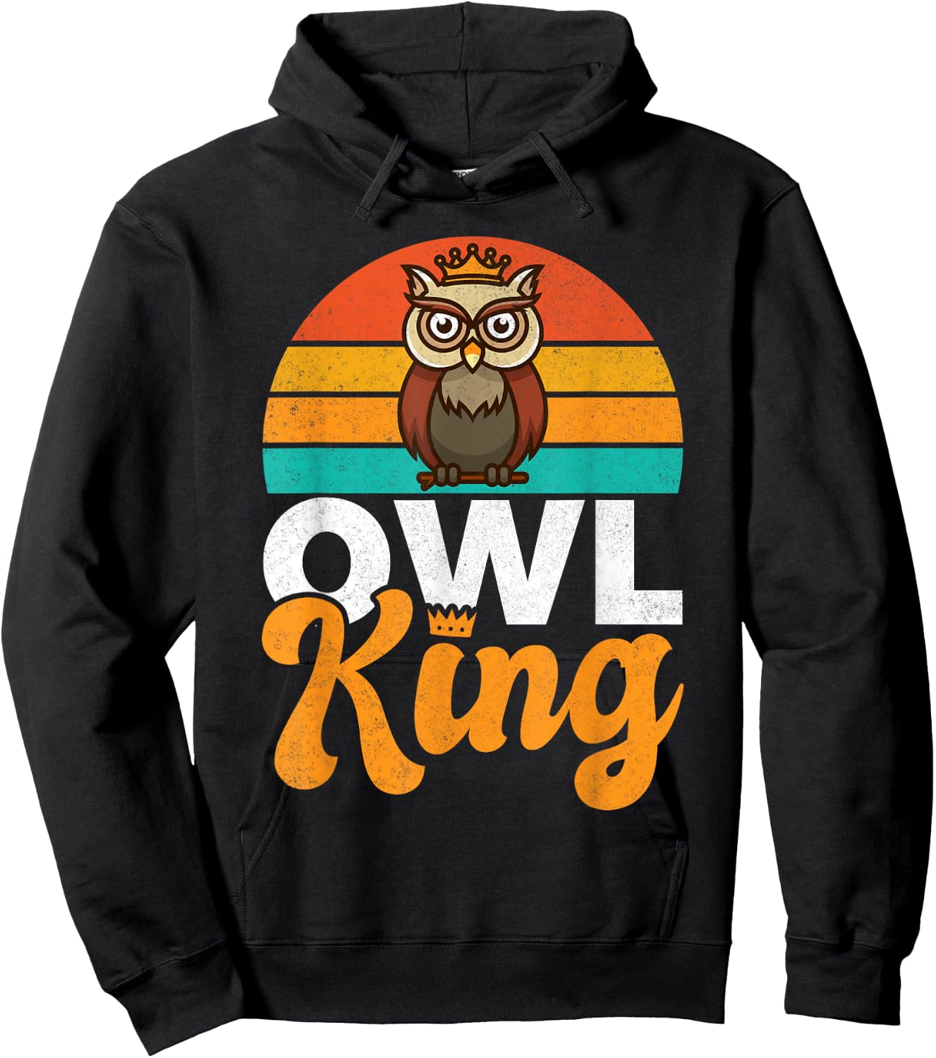 Owl King Owl Hoodie - Hoodie | Black