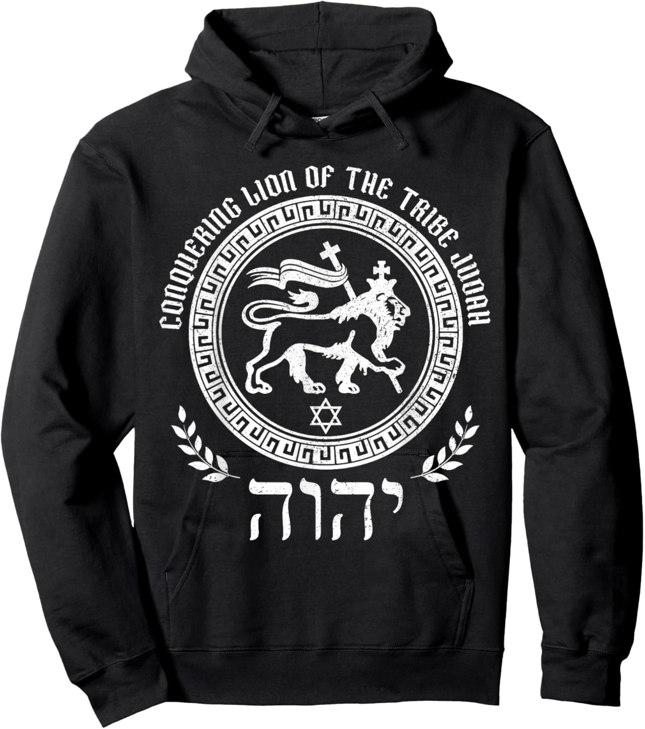 Lion Of Judah Hebrew Israelite Christian Jewish African YHWH Hoodie - Hoodie | Black