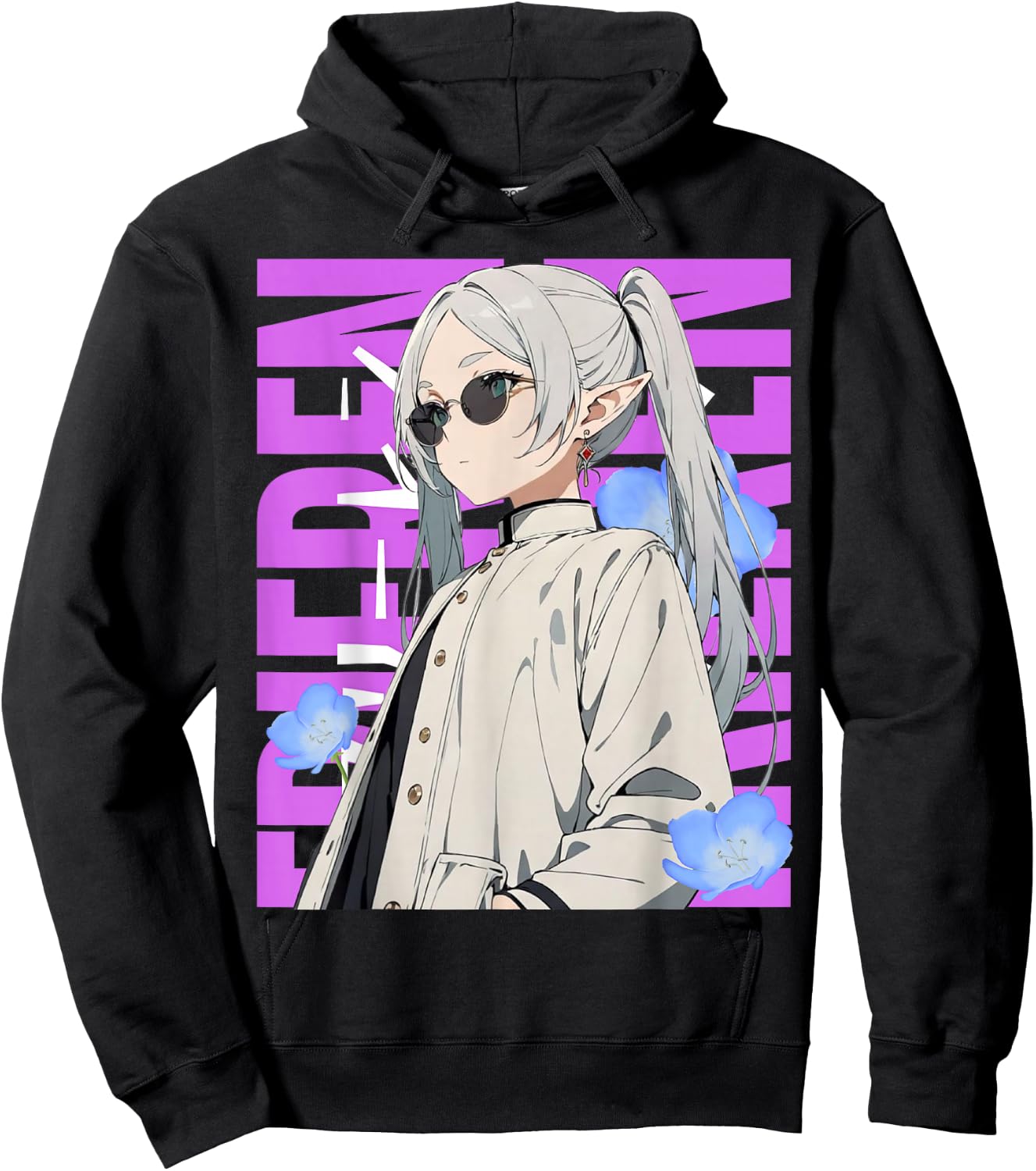 Cool graphic Chill day with frieren Hoodie - Hoodie | Black