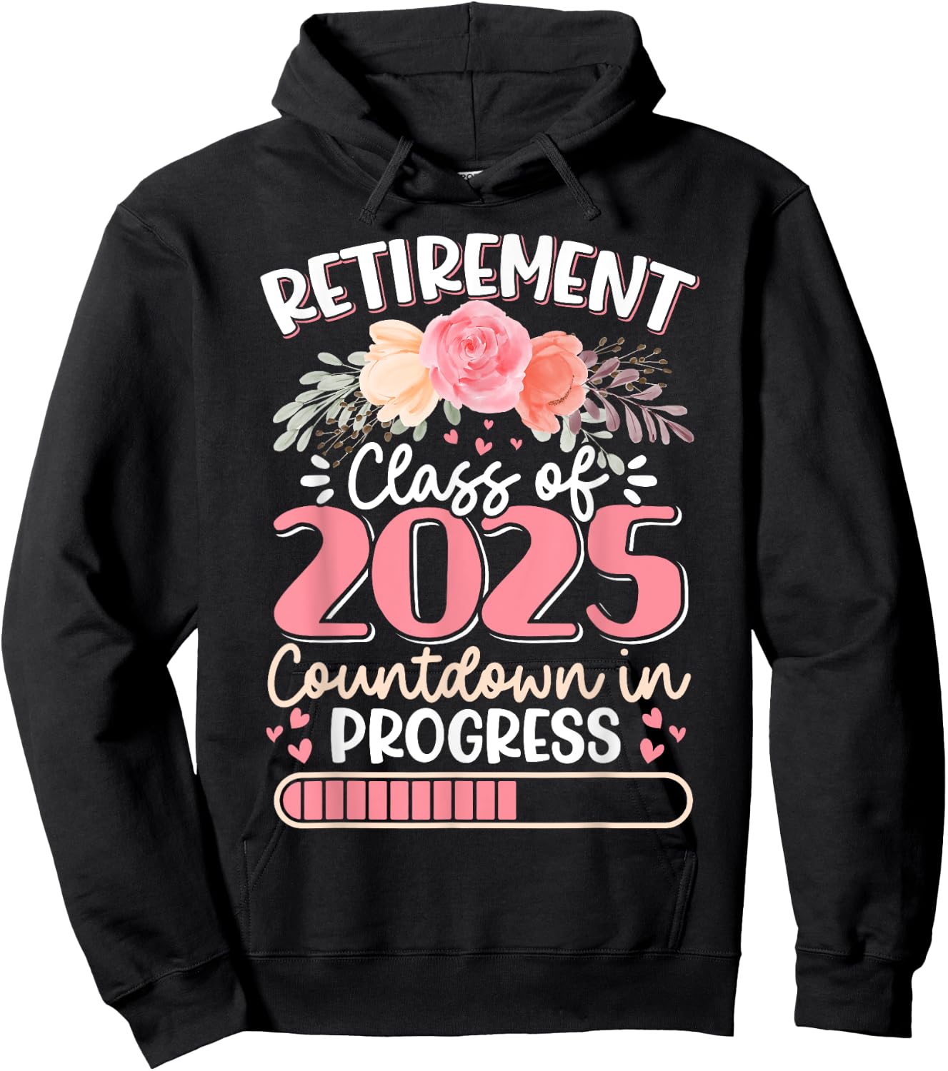 Retirement Class Of 2025 Countdown In Progress Teacher Women Hoodie - Hoodie | Black