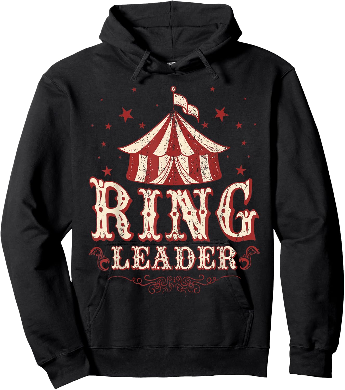 Ringleader Shirt - Vintage Circus Themed Birthday Party Hoodie - Hoodie | Black