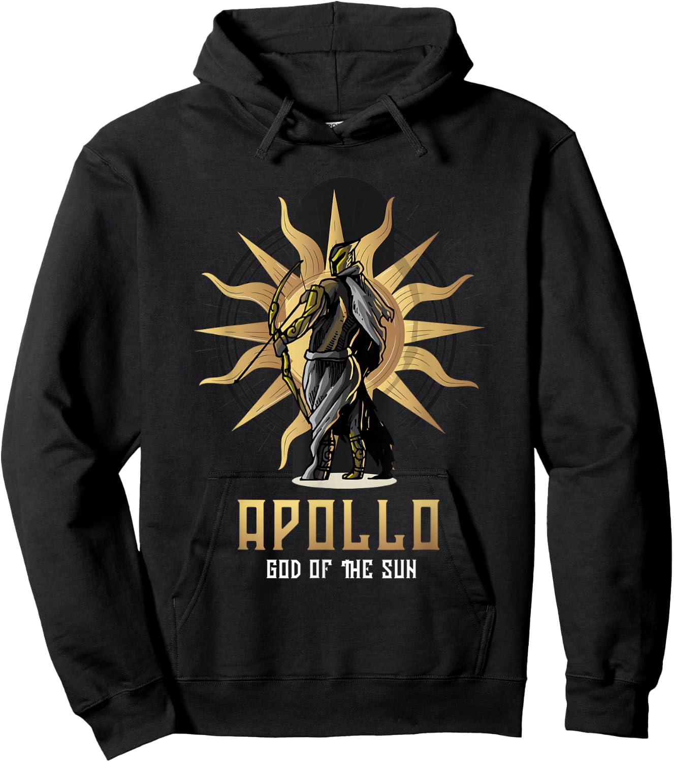 Gods of Olymp or Apollo God of The Sun or Ancient Greek God Hoodie - Hoodie | Black