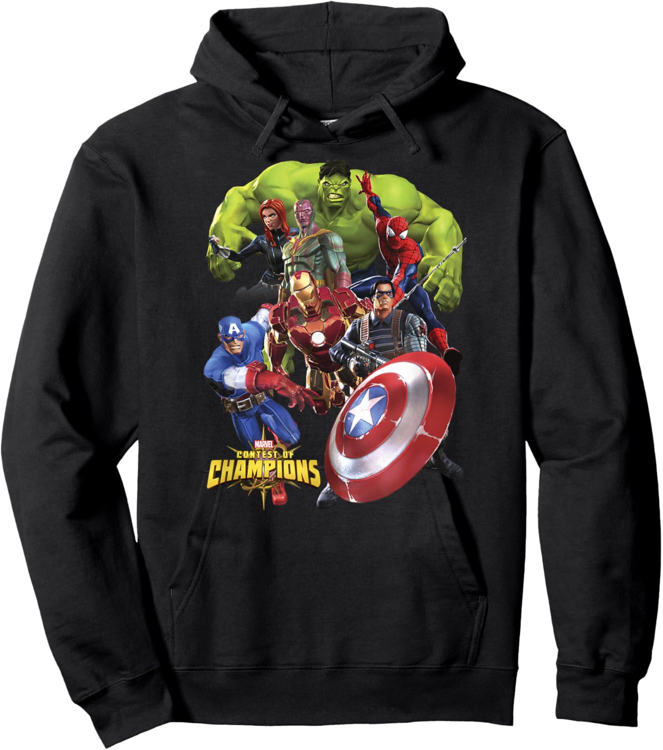 Marvel Contest of Champions Team Avengers Hoodie - Hoodie | Black