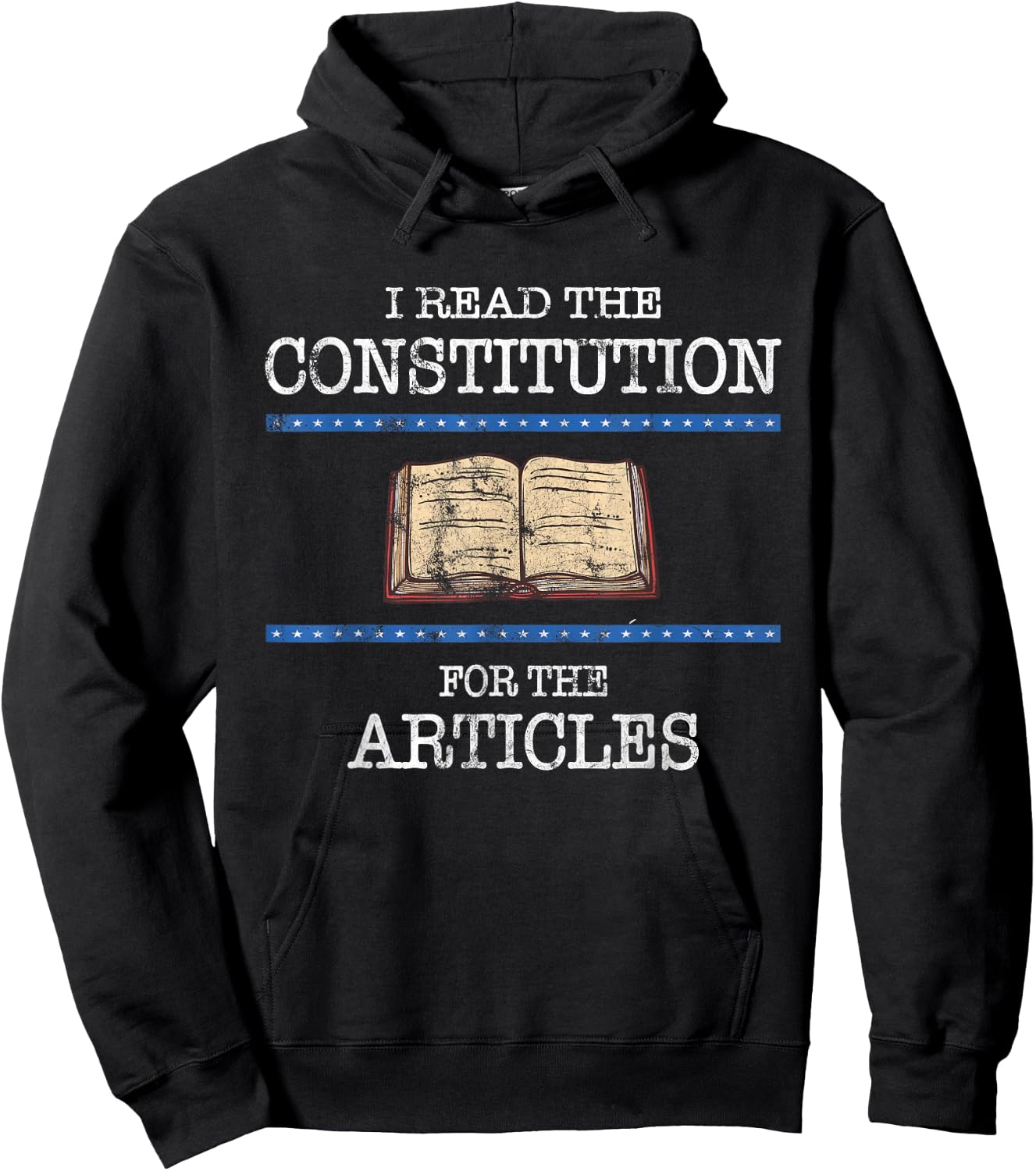 History Teachers Read The Constitution Distressed Funny Hoodie - Hoodie | Black