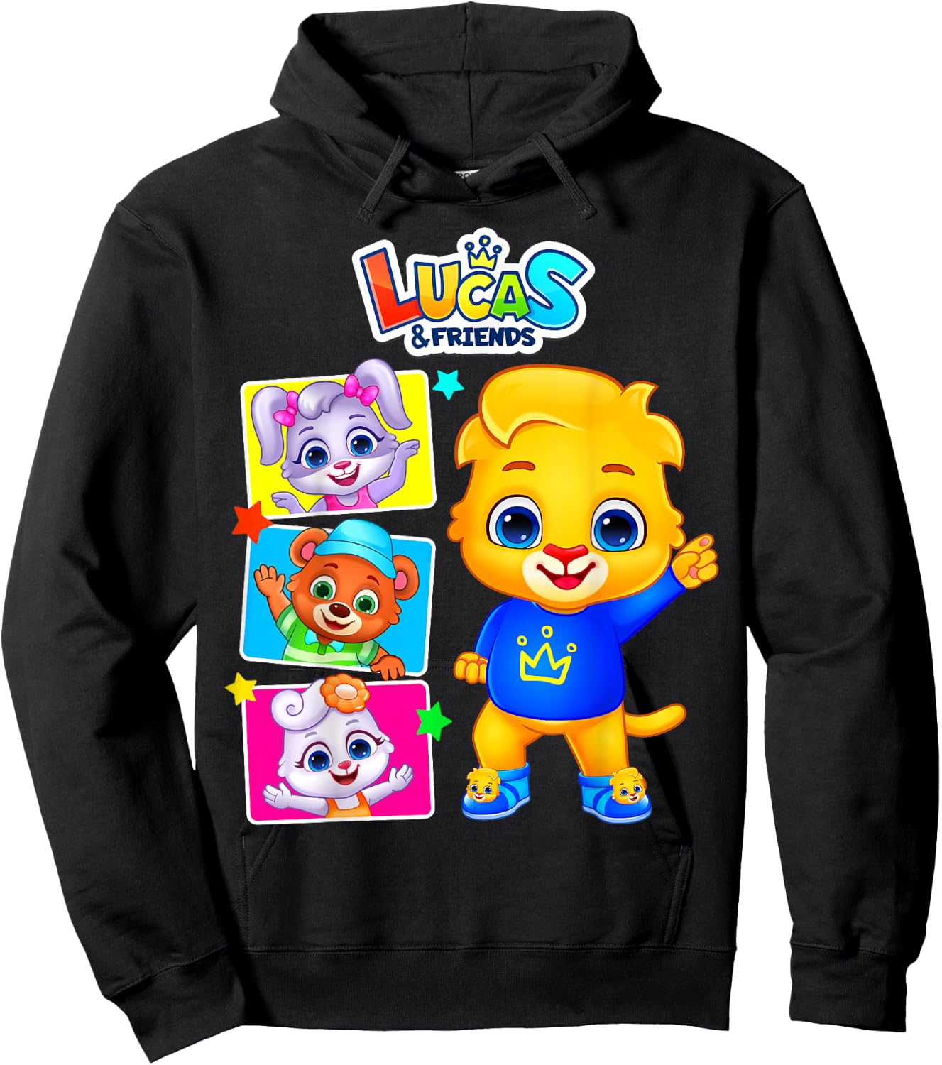 Kids Popular Characters | Lucas and Friends by RV AppStudios Hoodie - Hoodie | Black