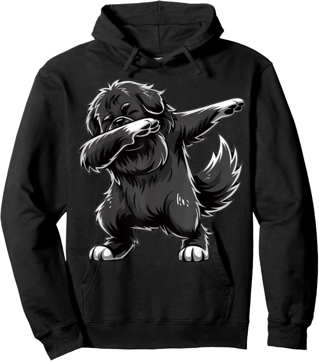 Dabbing Newfoundland Dab Dance Dog Lover Gifts Women Hoodie - Hoodie | Black