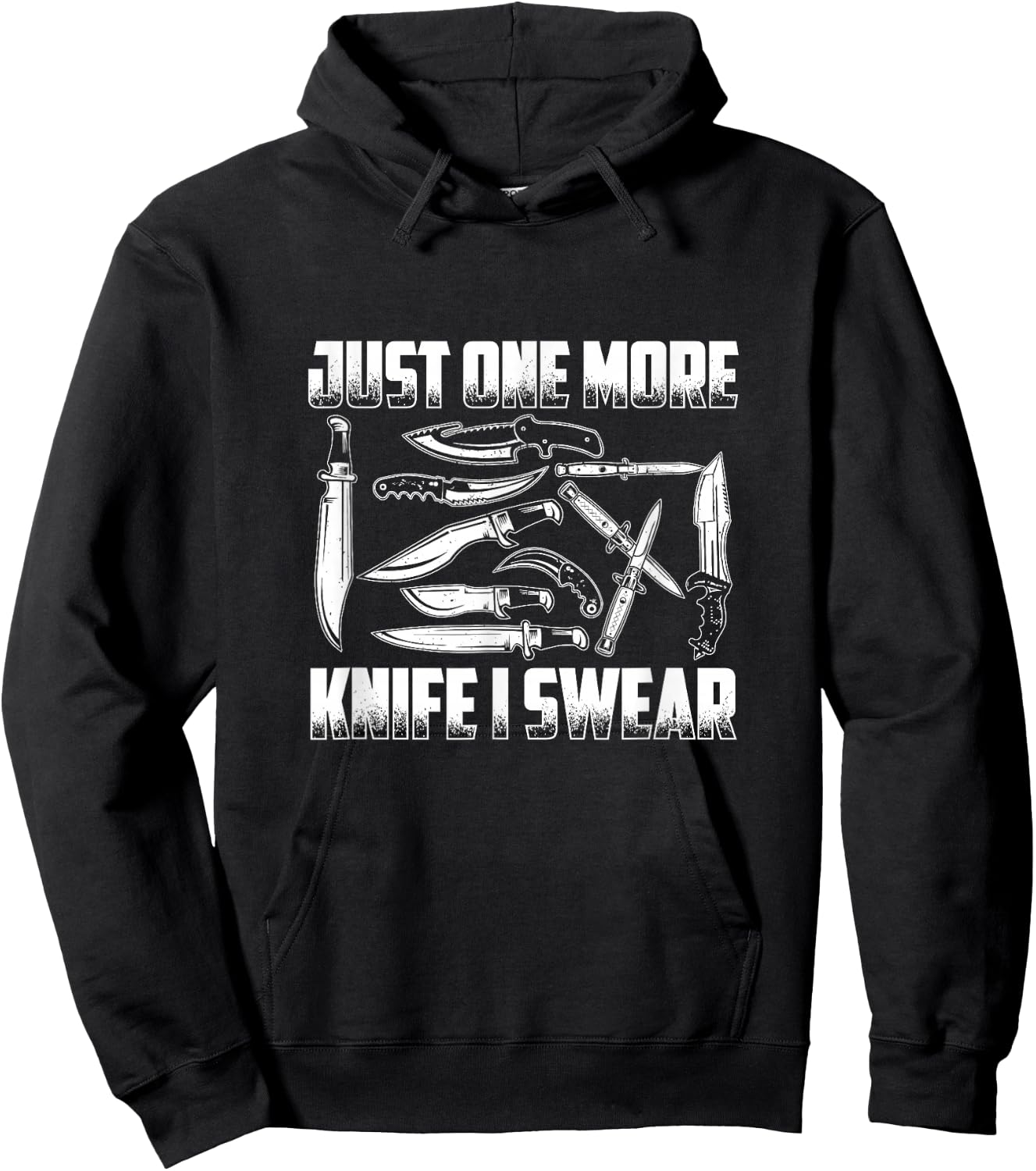 Just One More Knife - Knife Collector Hoodie - Hoodie | Black