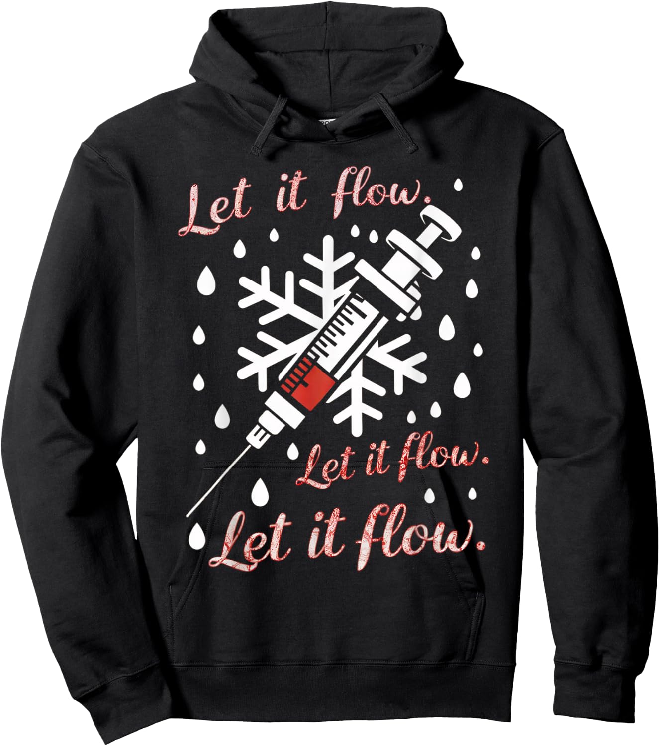 Phlebotomy Shirt Christmas Nurse Technician Medical Phleb Hoodie - Hoodie | Black