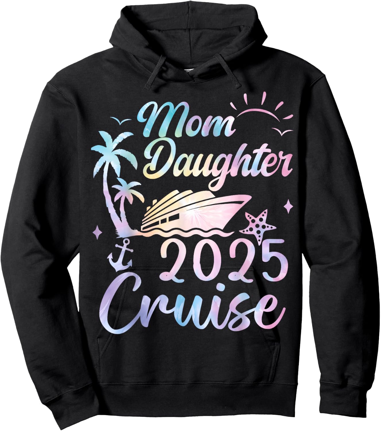 Mom And Daughter Cruise 2025 Funny Mother Daughter Trip 2025 Hoodie - Hoodie | Black