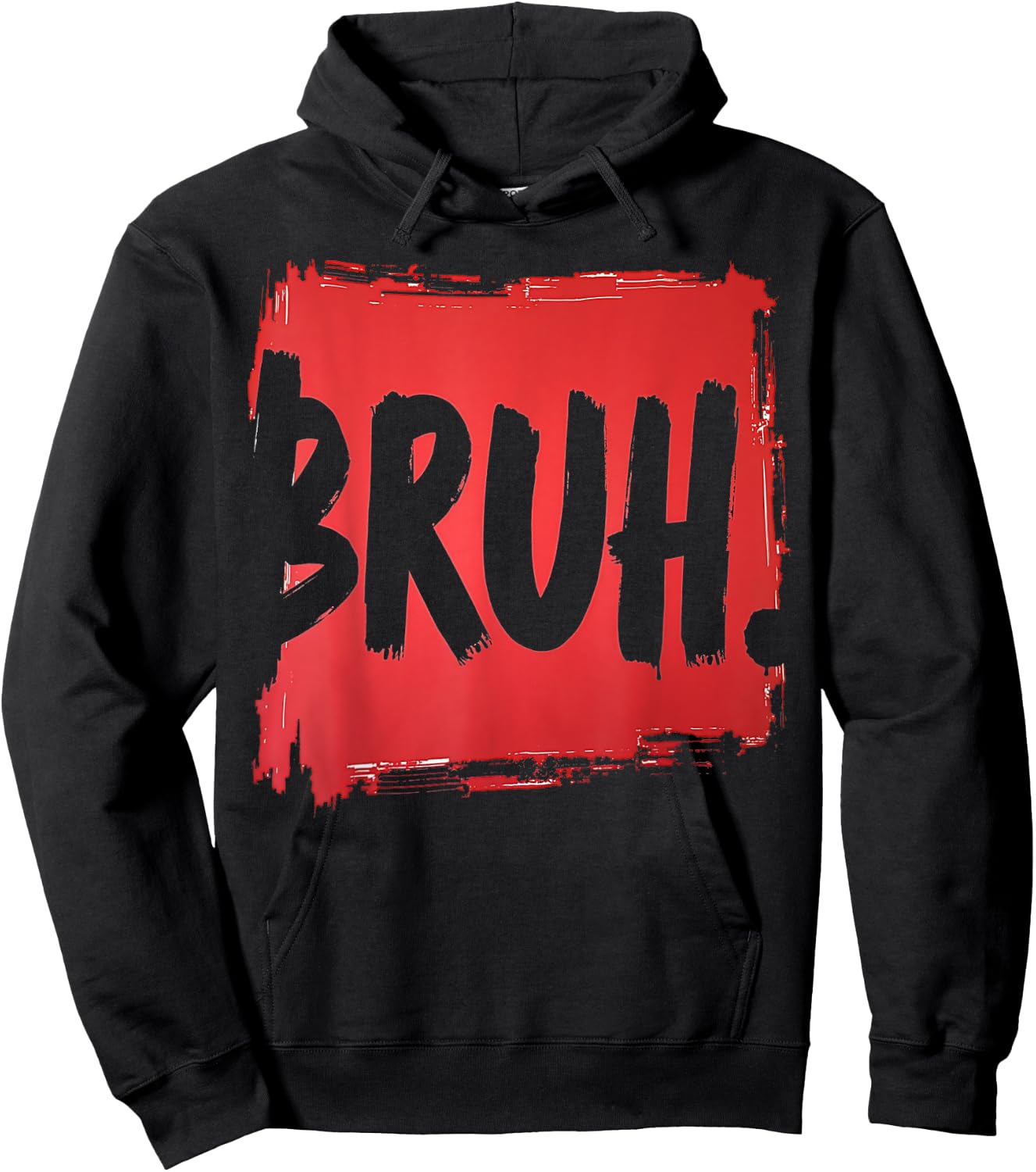 Bruh funny saying meme Bro Boy Girls kids youth teen slang Hoodie - Hoodie | Black