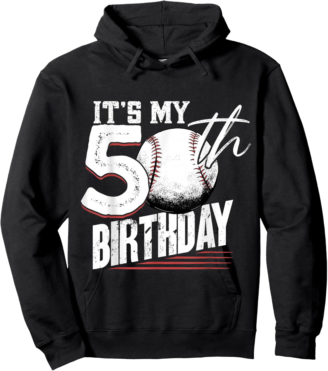 50 Years Old Vintage Baseball 50th Birthday Hoodie - Hoodie | Black
