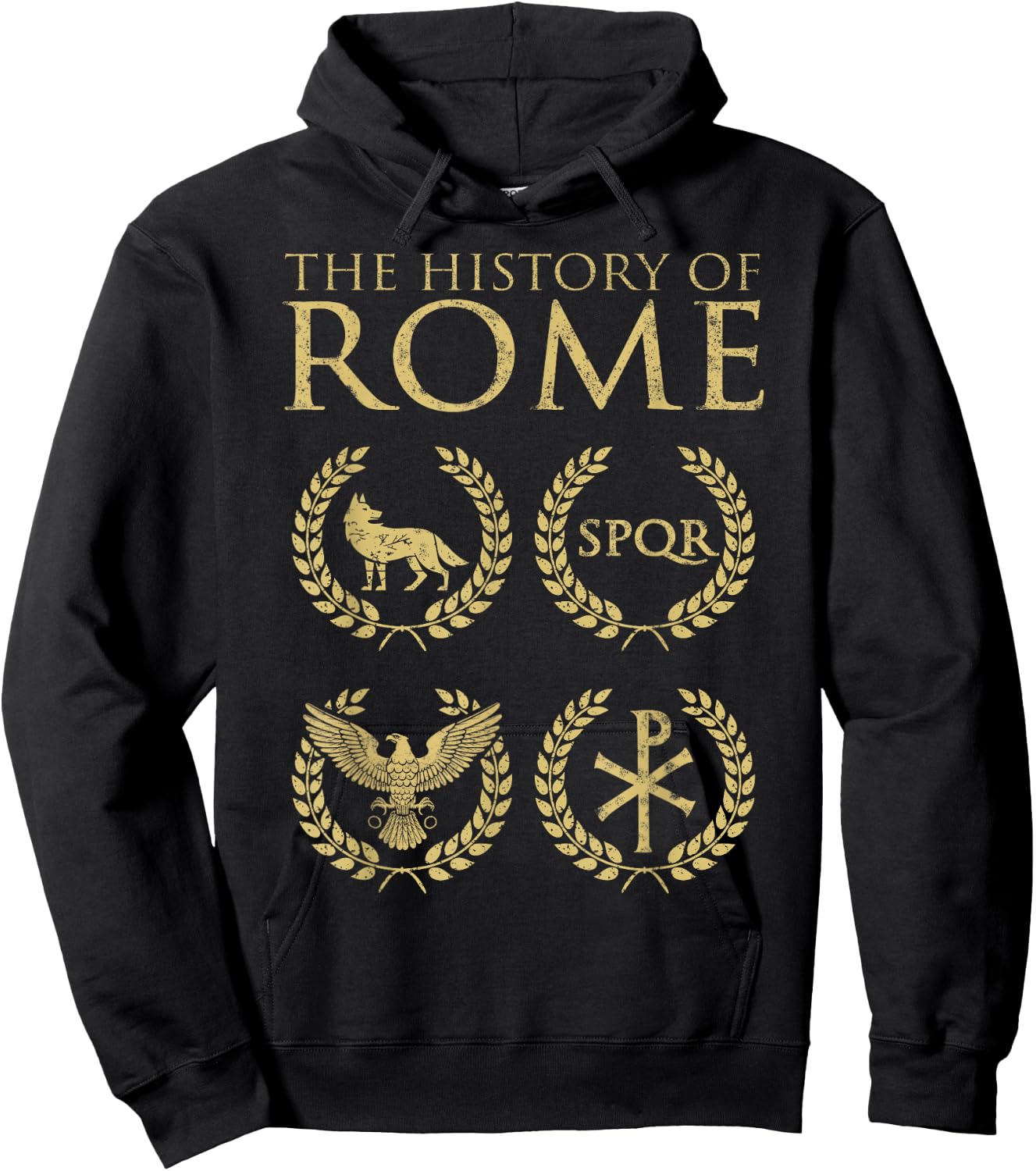 The History of Rome Founding to Fall of the Roman Empire Hoodie - Hoodie | Black