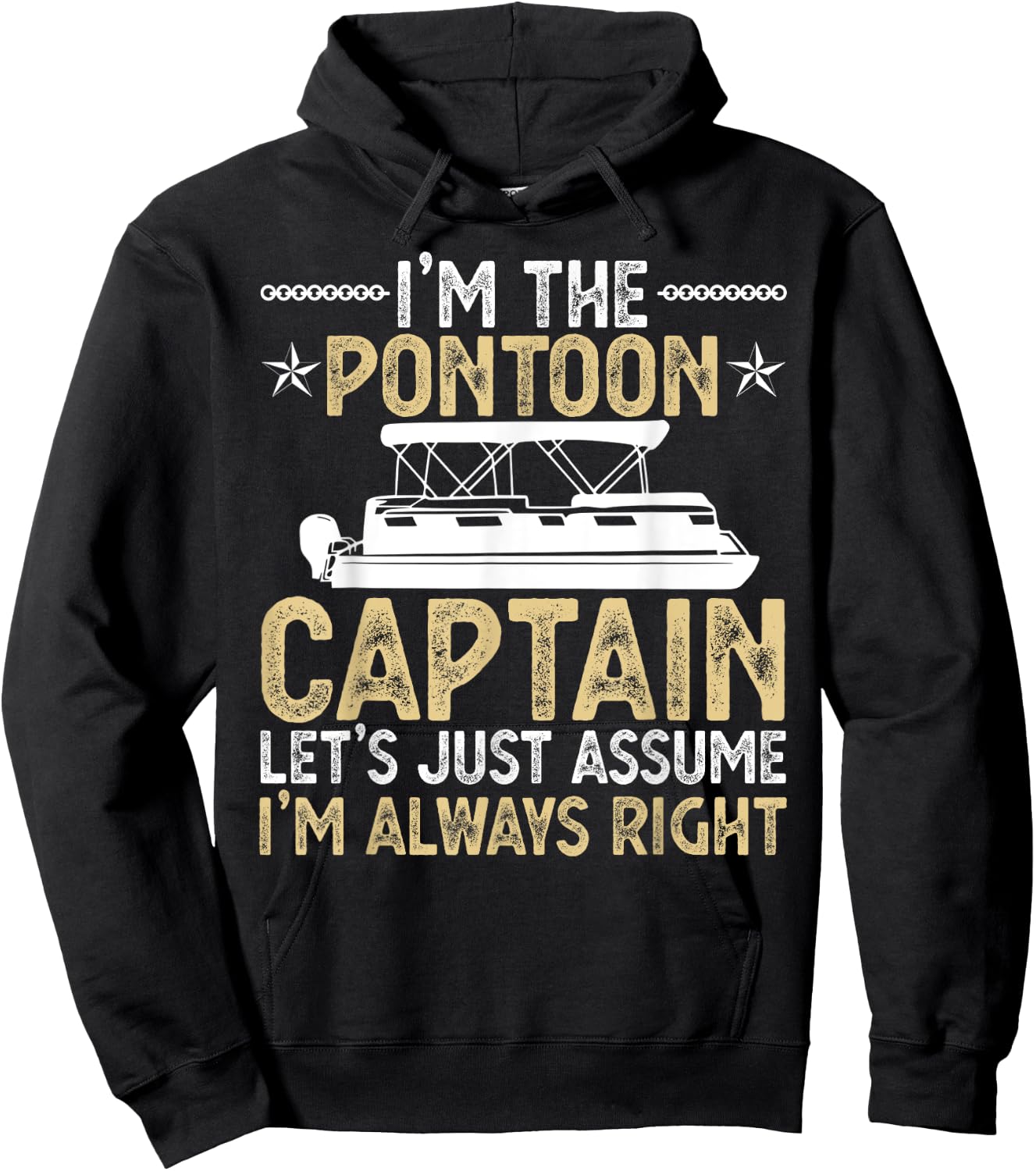 Super Sexy Pontoon Captain Ever Funny Boat Lover gift Men Hoodie - Hoodie | Black
