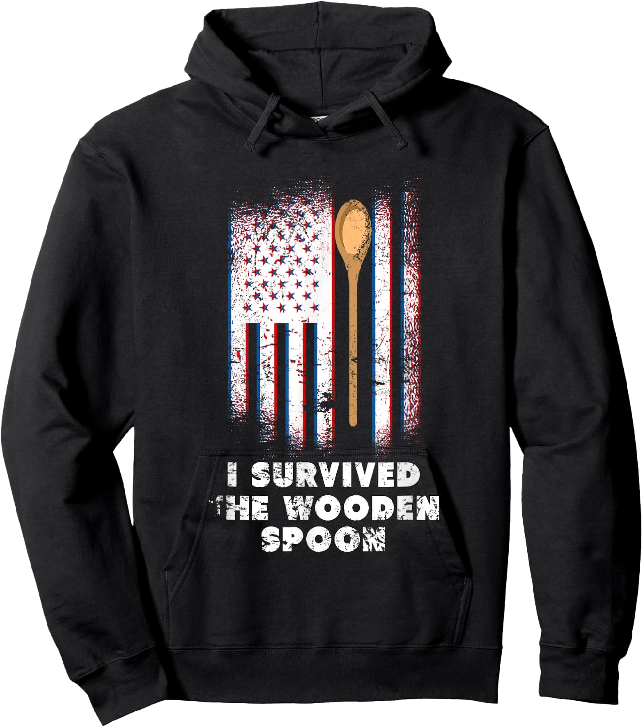I Survived The Wooden Spoon Hoodie - Hoodie | Black