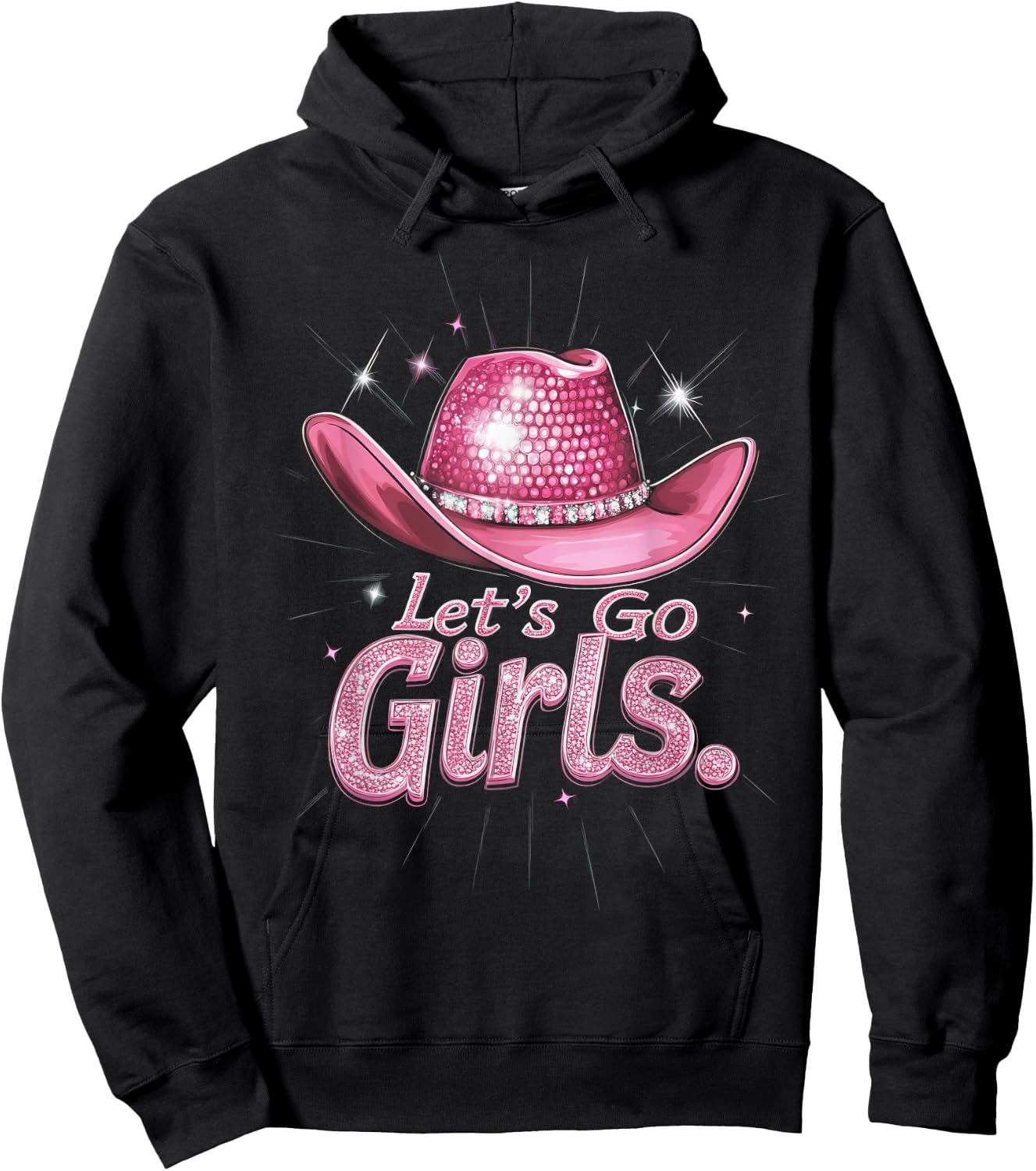 The Rodeo Cowgirl Fan Co. Western Cowgirl Rodeo Disco Retro Bachelorette Party Hoodie - Hoodie | Black