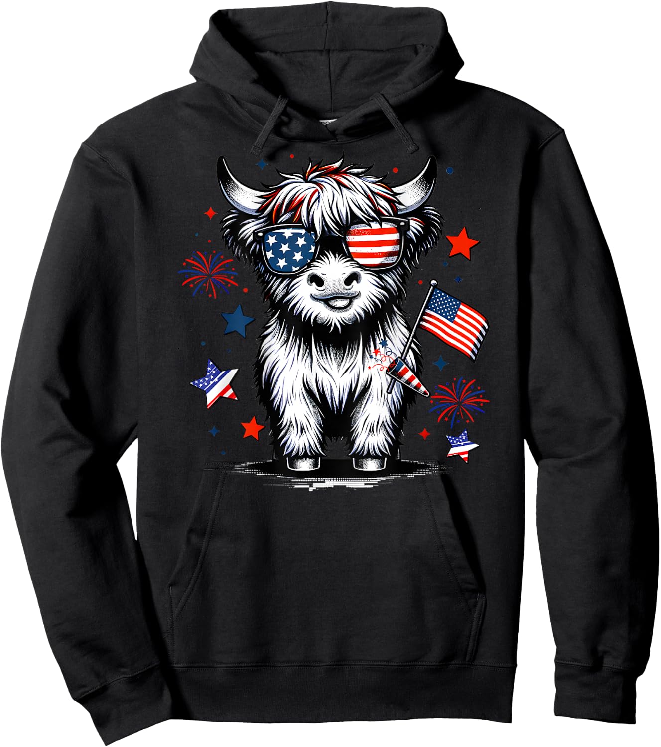 4th July Heifer Hoodie - Hoodie | Black