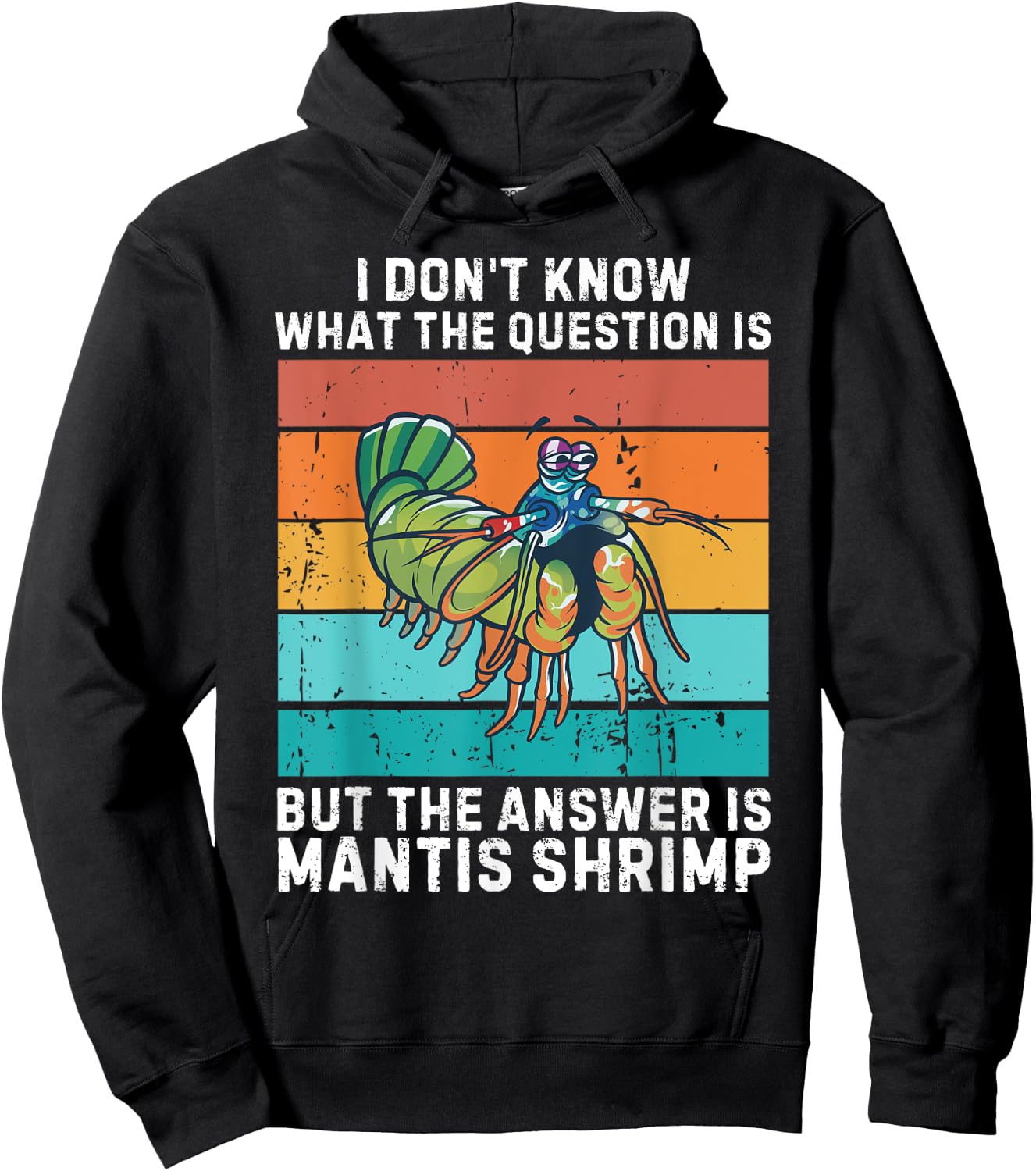 I Don't Know The Question Is The Answer Is Mantis Shrimp Hoodie - Hoodie | Black
