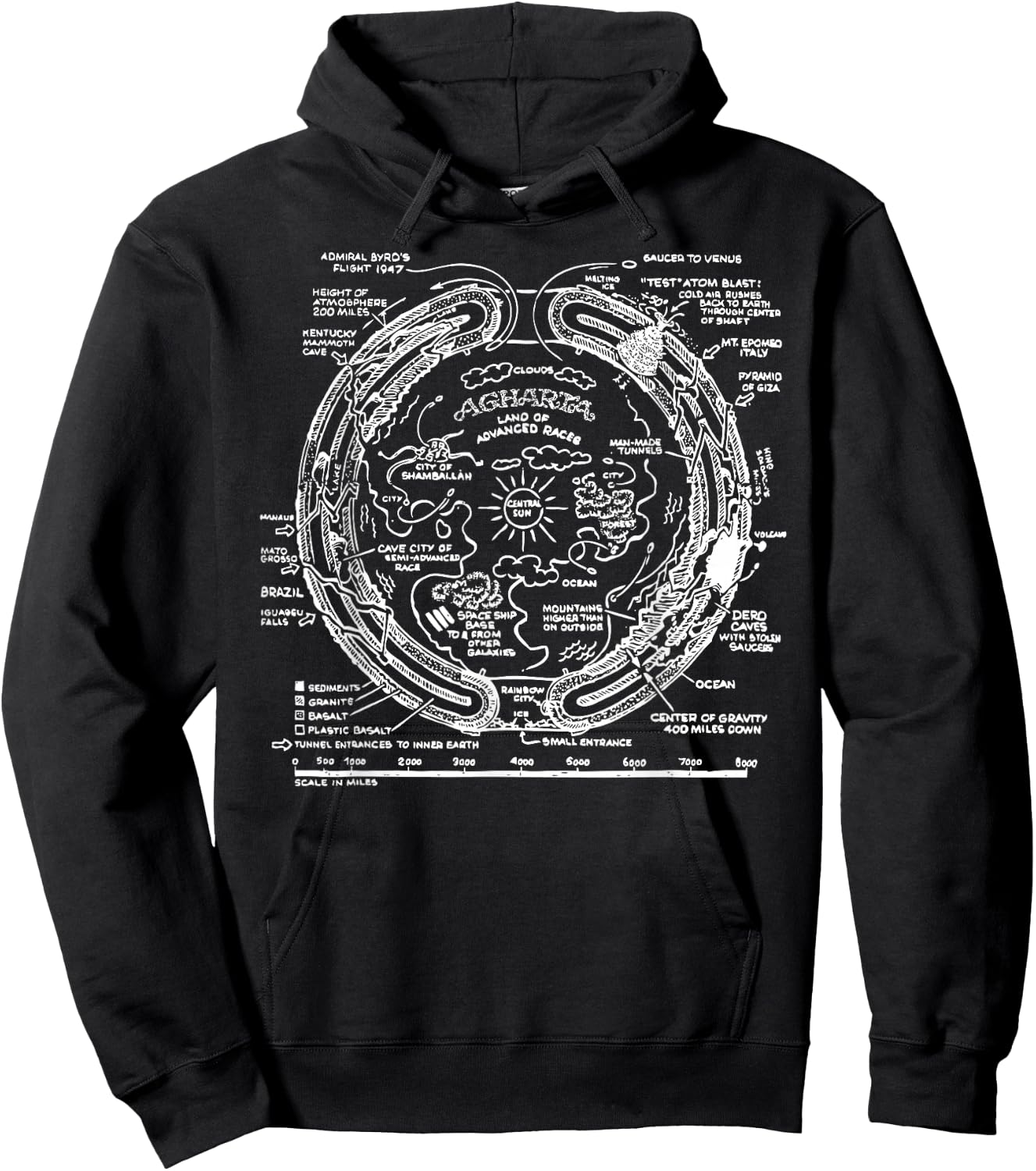 Agharta - Agartha - XL Black Hoodie - Hoodie | Black