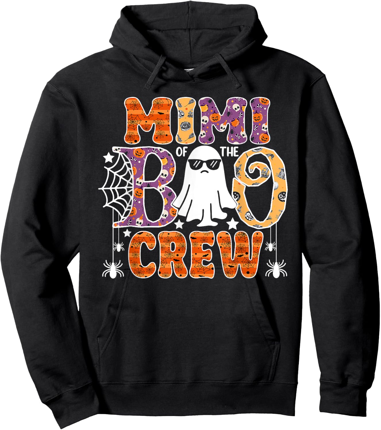 Mimi Of The Boo Crew Funny Halloween Family Matching Hoodie - Hoodie | Black