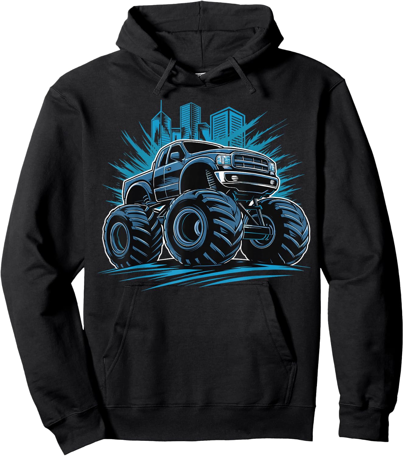 Monster Truck for toddlers Youth & Adults Hoodie - Hoodie | Black