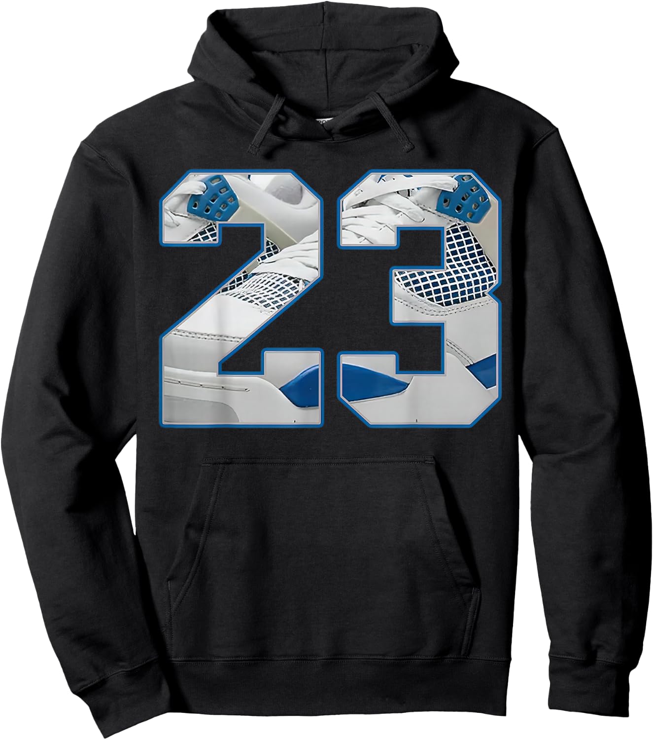 Number 23 Military Blue 4s Loser Lover Matching Hoodie - Hoodie | Black