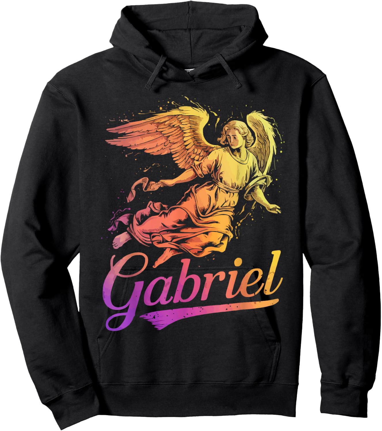 Archangel Gabriel Catholic Christianity Guardian Angel Hoodie - Hoodie | Black