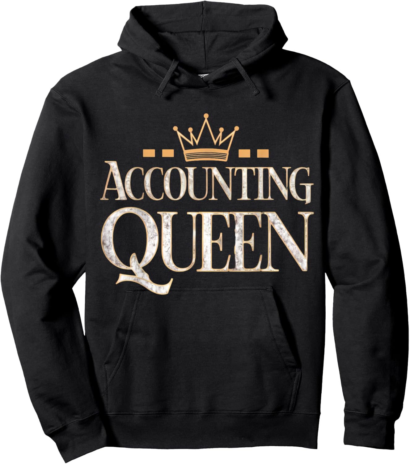 Accounting Queen Women Ladies Hoodie - Hoodie | Black