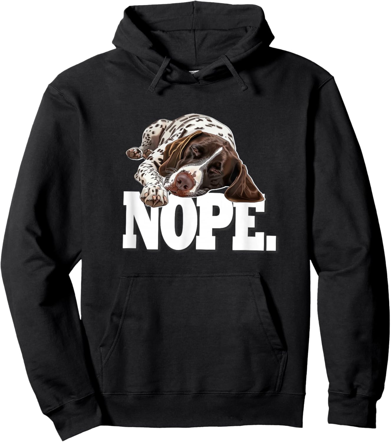 Women Hunting Dog Sleep Nope German Shorthaired Pointer Hoodie - Hoodie | Black