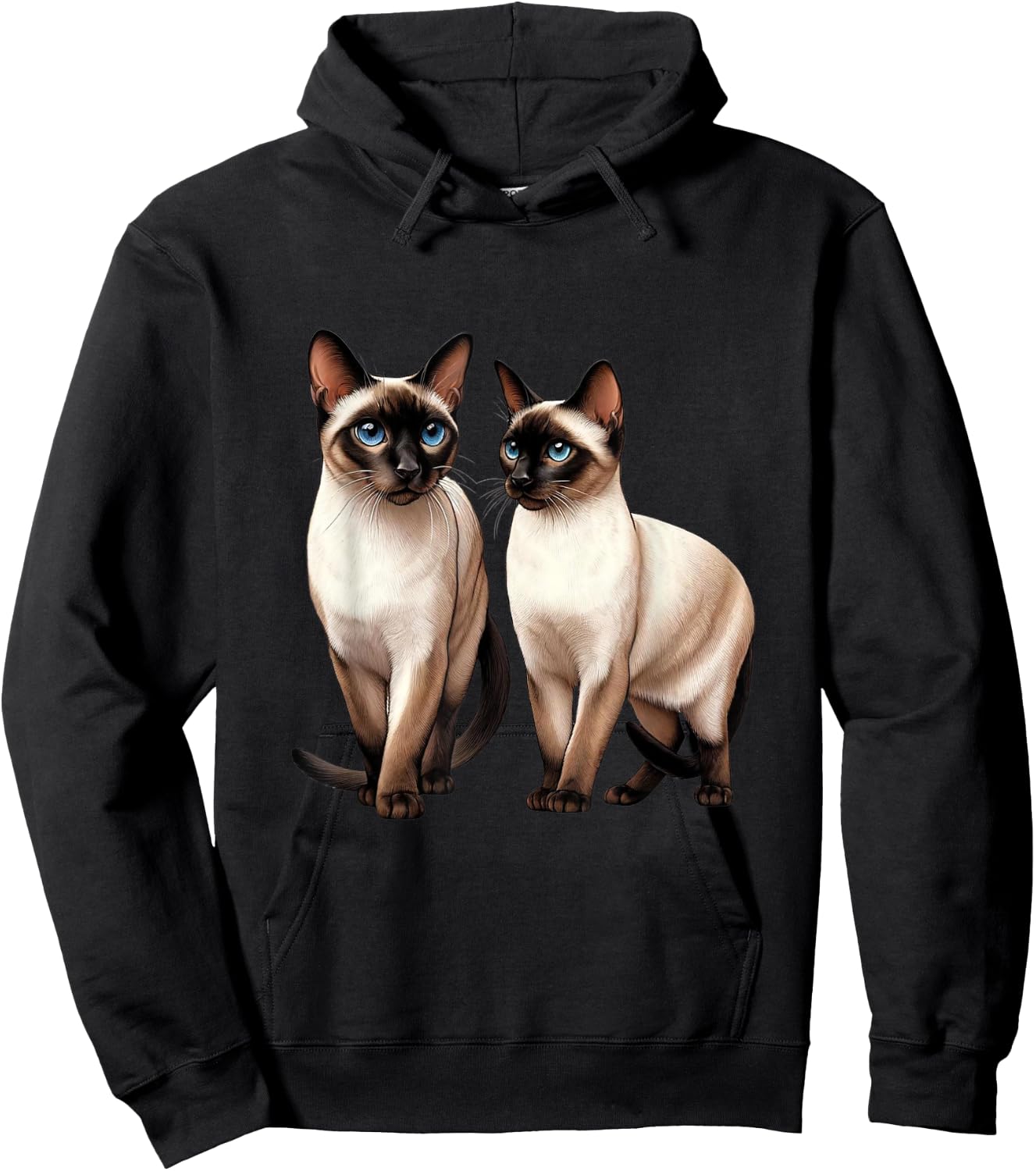 Siamese Cat Women Kids Hoodie - Hoodie | Black