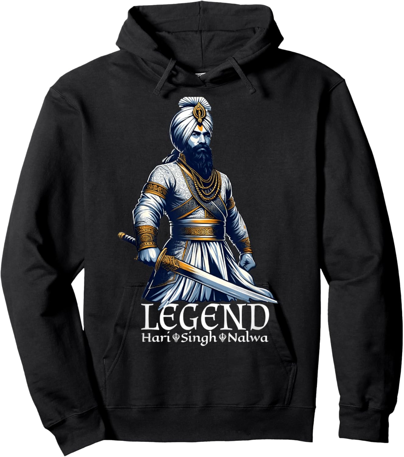 Sikh Hari Singh Nalwa Legend Hoodie - Hoodie | Black