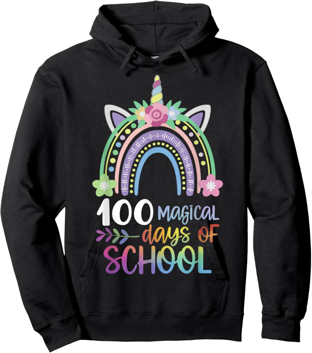 100 Magical Days Of School Hoodie - Hoodie | Black