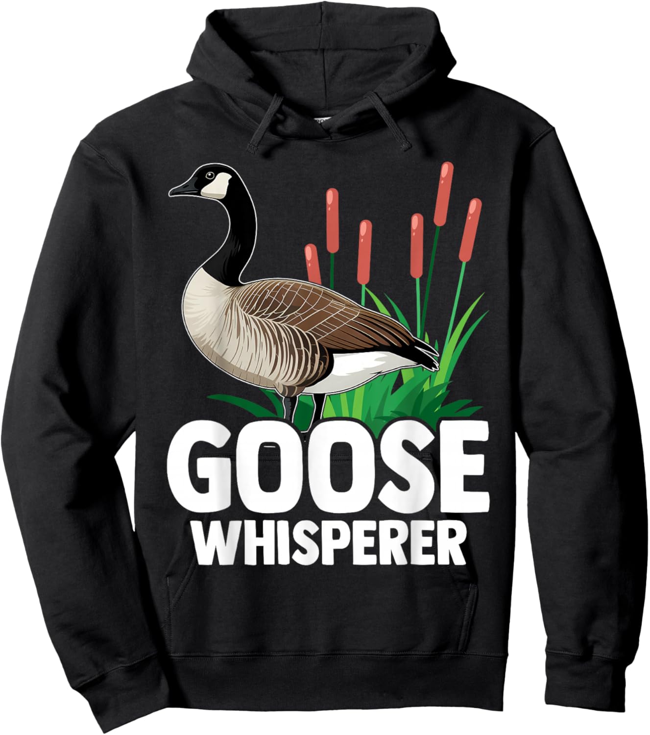Canadian Goose Whisperer Funny Cute Bird Hunter Hoodie - Hoodie | Black