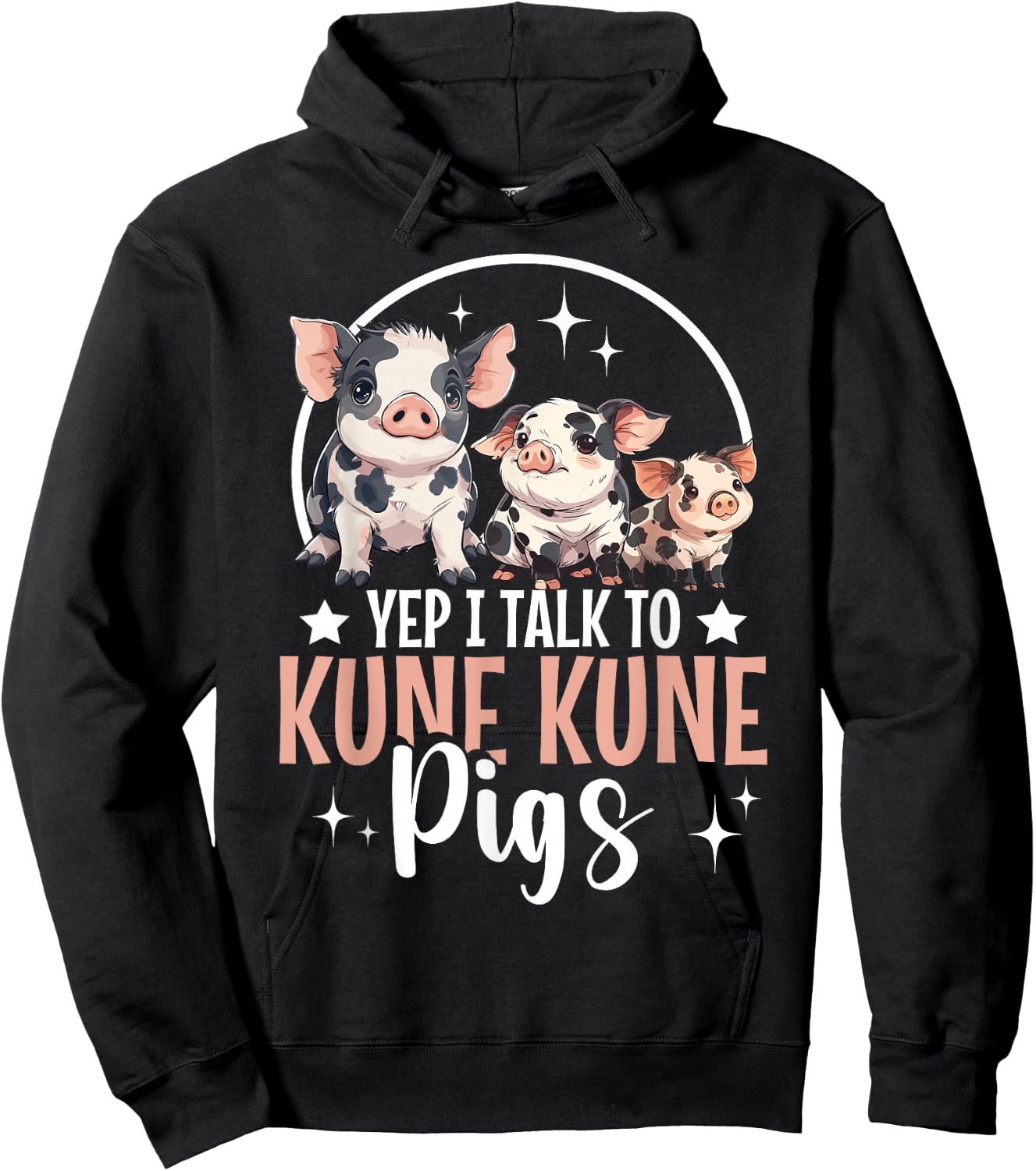 Kune Kune Pig Essentials Kunekune Pig Lover Kune Kune Mom Hoodie - Hoodie | Black