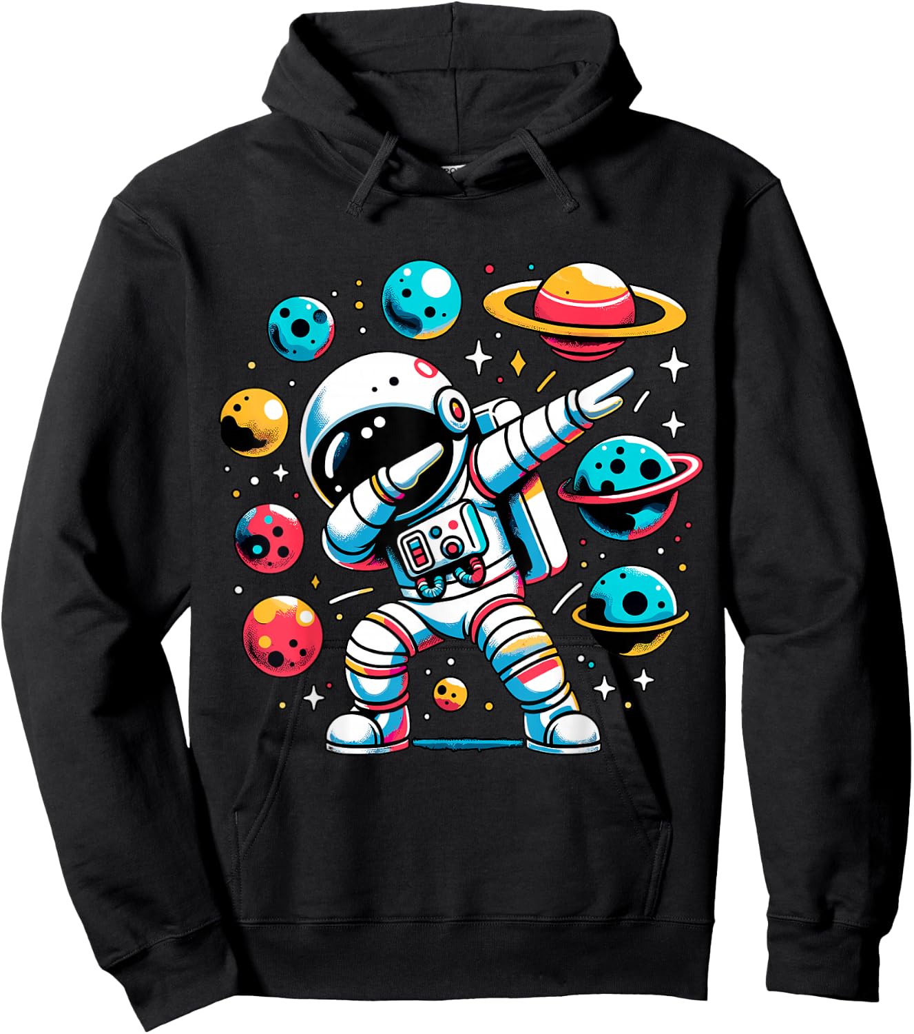 Dabbing Astronaut Space Galaxy Hoodie - Hoodie | Black