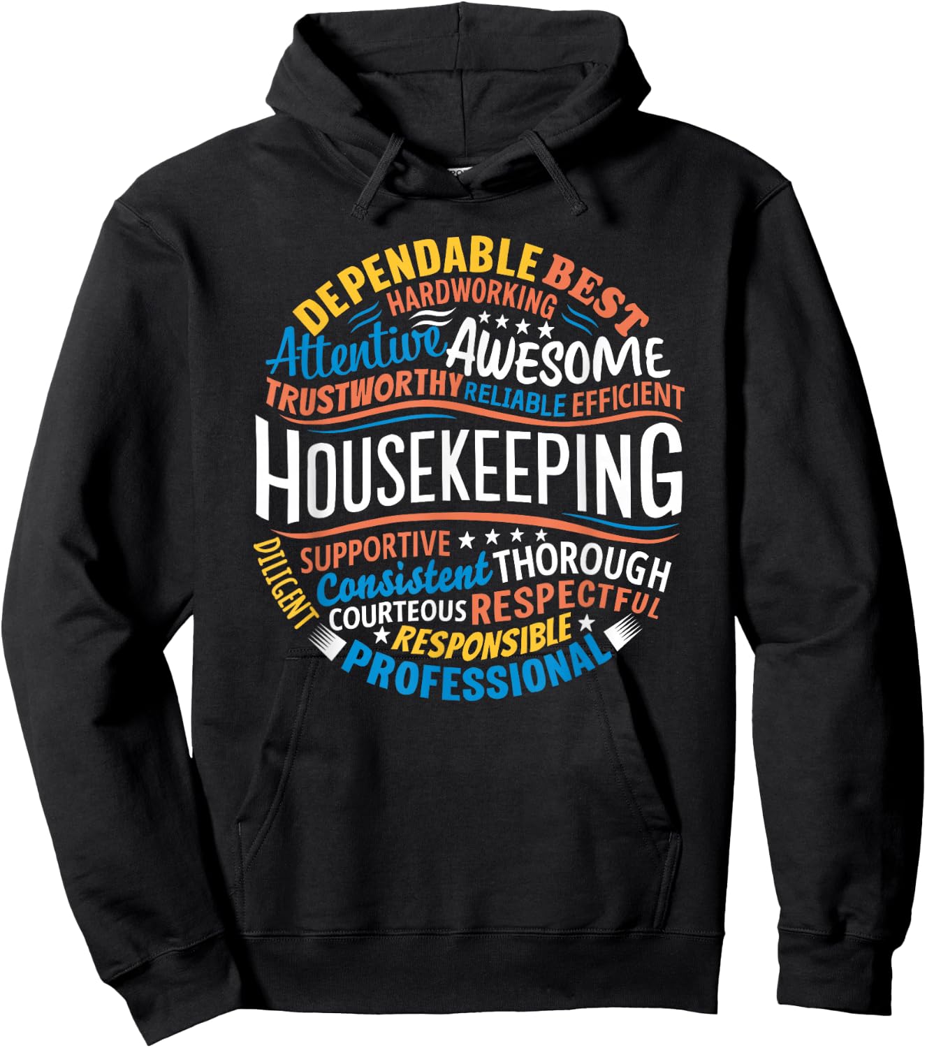 Housekeeping Gifts Week Shirt - Adults Housekeeping Appreciation - Black, Small Hoodie - Hoodie | Black