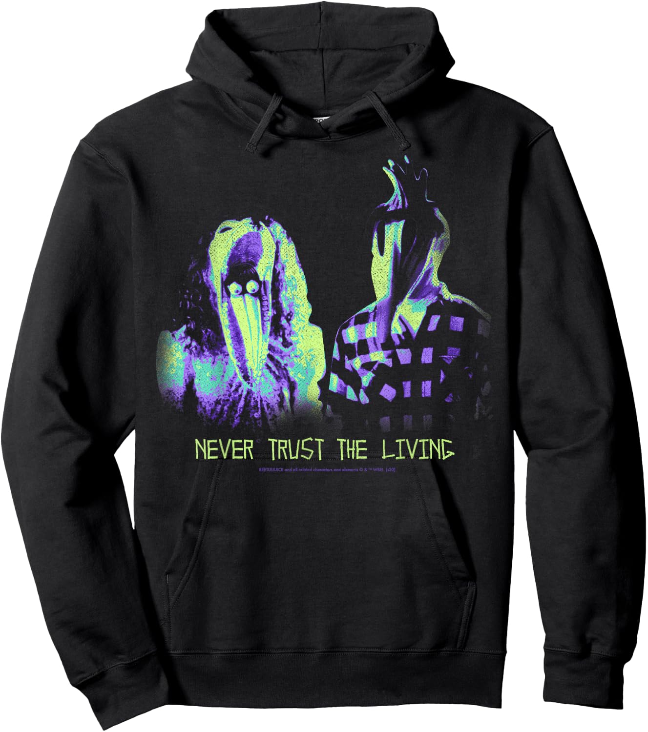Beetlejuice Never Trust The Living Small Hoodie - Hoodie | Black
