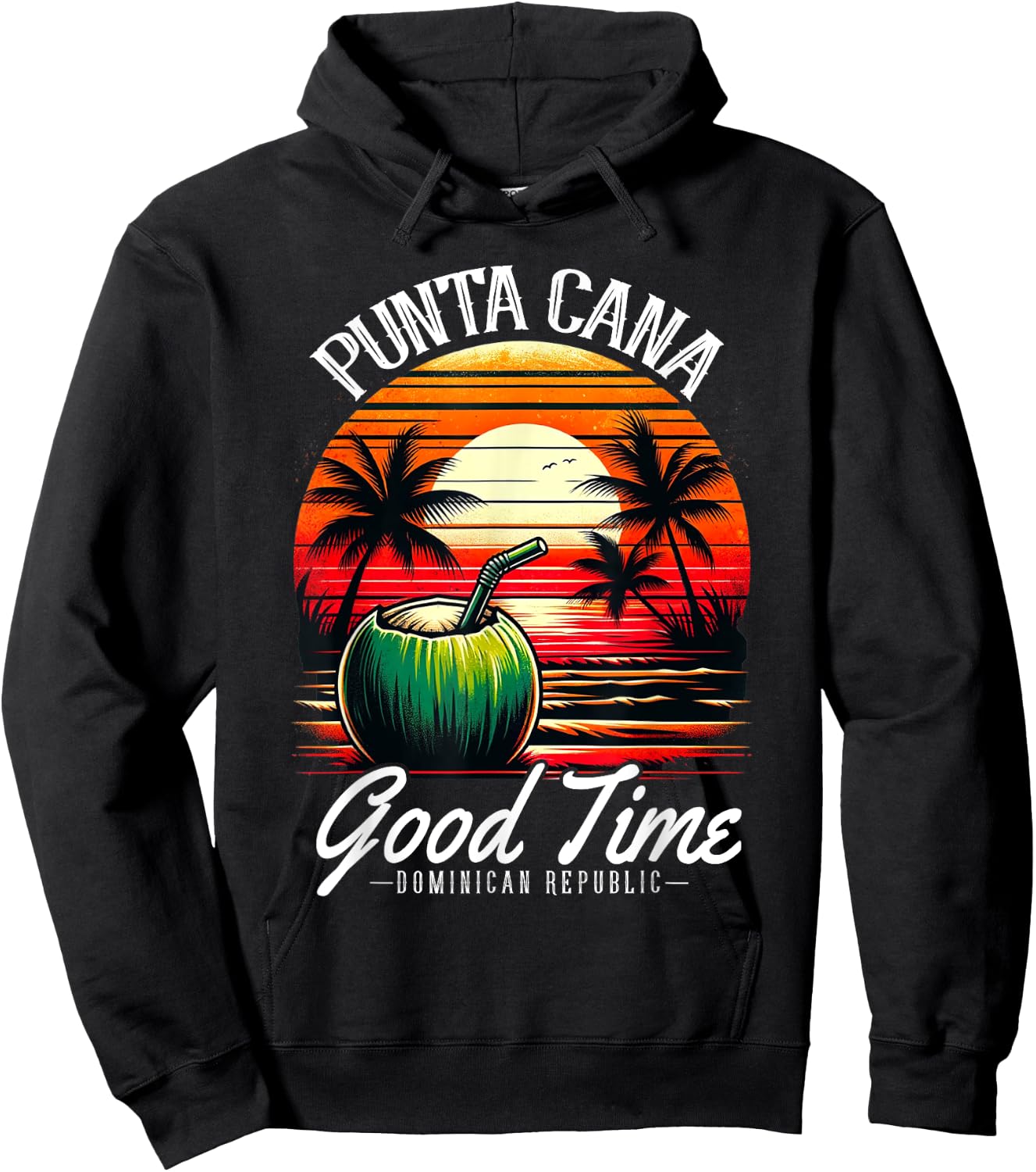 Punta Cana Family Vacation Shirt Dominican Republic Beach Men Women Girls Kids Hoodie - Hoodie | Black